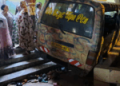 Brake failure horror as runaway trotro crashes into Tafo Zongo Mosque