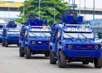 IGP Leads Show of Force Exercise With Newly Acquired Armoured Vehicles 1 IGP Leads Show of Force Exercise With Newly Acquired Armoured Vehicles