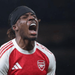 Madueke double at Brugge helps Arsenal keep 100% record