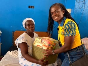 MTN Ghana Foundation Donates 150 Baby Hampers to New Mothers at Korle Bu