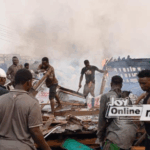 Fire guts temporary wooden structures at Afful Nkwanta in the Ashanti Region