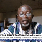 Political scientist rejects Frimpong-Boateng’s claim that NPP is a ‘fake party’