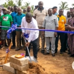 Volta Regional Minister cut sod for development projects in Keta municipality 