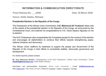 African Union commends Congo election outcome as Sassou Nguesso secures re-election