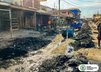 AMA, Or Foundation, KOBA undertake major desilting of the Kantamanto drain to curb flooding 5 AMA, Or Foundation, KOBA undertake major desilting of the Kantamanto drain to curb flooding