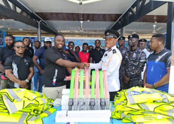 BMW Club Ghana supports Police MTTD with Safety Equipment and Health Screening
