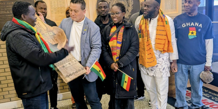 city of prince george in canada marks second annual ghana flag raising ceremony