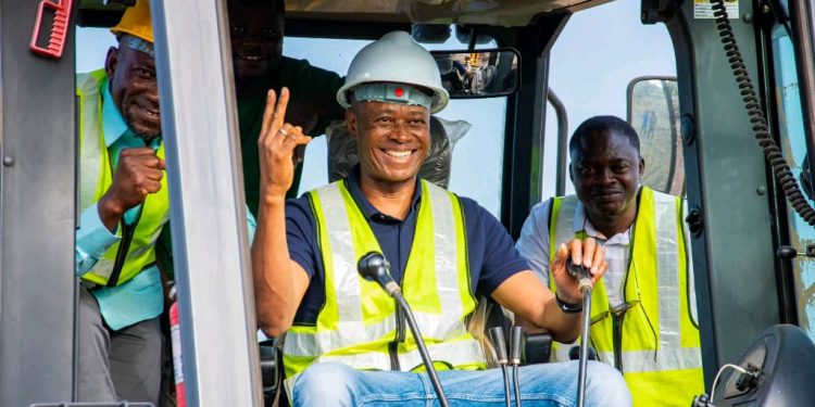 deputy minister breaks ground for bole shs infrastructure boost