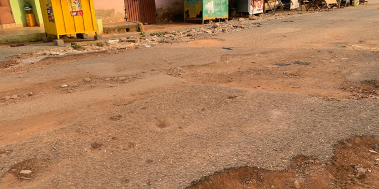 dust potholes and danger awoshie last stop gbawe road worsens
