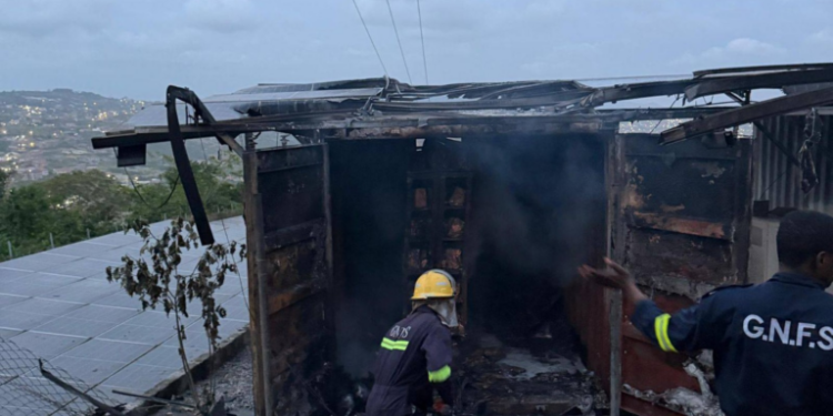 Fire breaks out at Ghana Digital Terrestrial Transmission Centre in Brekuso 1 fire breaks out at ghana digital terrestrial transmission centre in brekuso