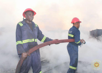 Fire erupts at Ofankor wood market 3 Fire erupts at Ofankor wood market