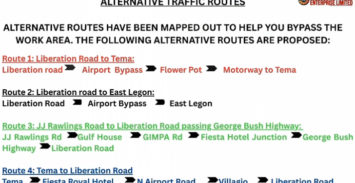 gha announces weekend closures on george bush highway see the alternative routes