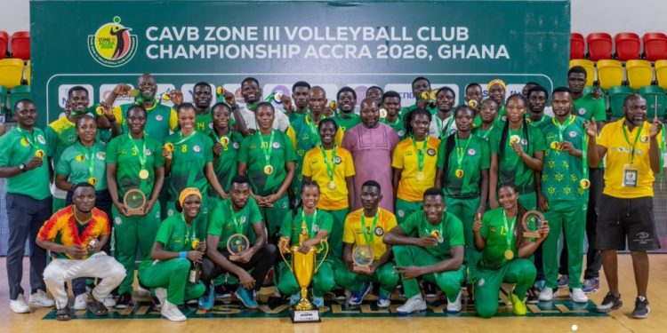 ghana army and kalibi vc crowned champions of cavb zone 3 volleyball champs