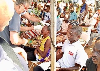 Gideon Boako sponsors free eye surgery for 95 Tano North constituents