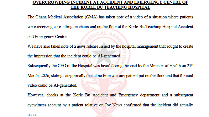 gma calls for national emergency command centre after korle bu overcrowding incident