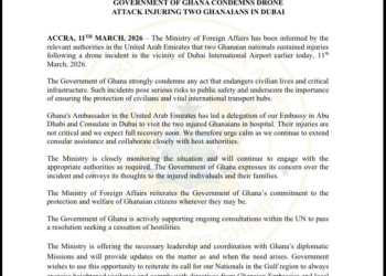 Gov’t condemns drone incident near Dubai airport that injured two Ghanaians