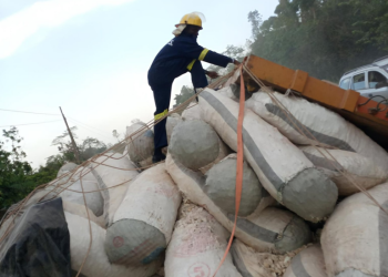 Howo trailer crash on Kpeve–Asikuma road