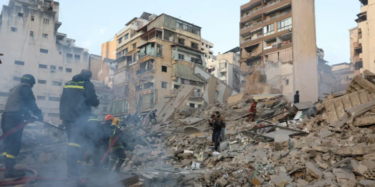 israel strikes and destroys building in heart of beirut