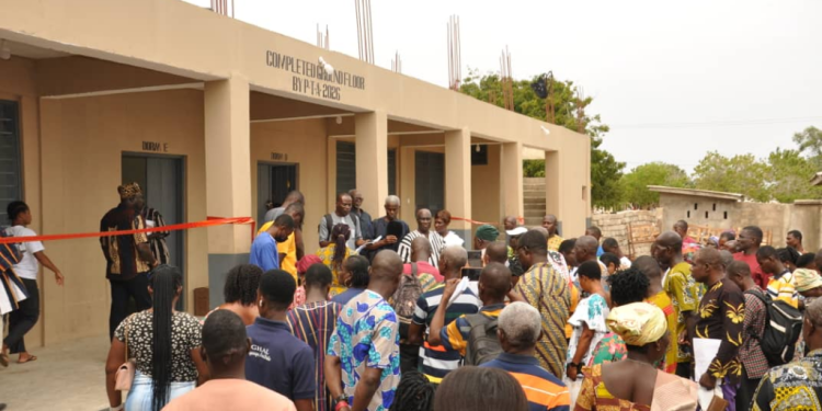 justice dela amevor leads pta to deliver new girls dormitory at anlo technical institute