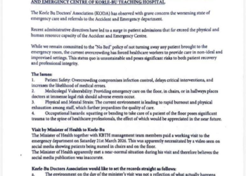 Korle-Bu accident and emergency centre under strain as doctors warn of legal and safety risks 3 Korle-Bu accident and emergency centre under strain as doctors warn of legal and safety risks