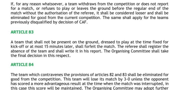 kwesi nyantakyi caf appeal board decision on morocco vs senegal afcon final dangerous