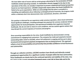 Local mining contractors endorse Heath Goldfields’ role at Bogoso-Prestea Mine 3 Local mining contractors endorse Heath Goldfields’ role at Bogoso-Prestea Mine