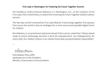 Lordina Mahama champions safer digital future for children at Global Summit in Washington