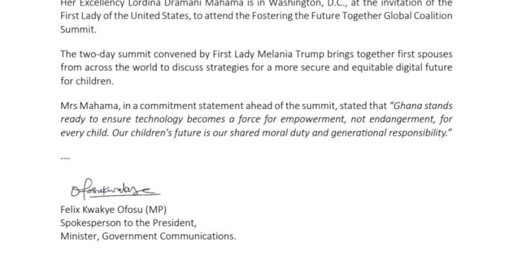 lordina mahama champions safer digital future for children at global summit in washington