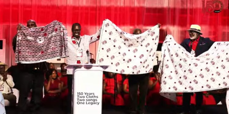 mfantsipim150 chairman rallies national support as school unveils anniversary cloth and songs