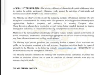 Ministry of Foreign Affairs sounds alarm on QNET travel scams 4 Ministry of Foreign Affairs sounds alarm on QNET travel scams