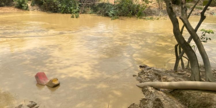 naimos destroys illegal mining structures immobilises 4 excavators in amenfi central
