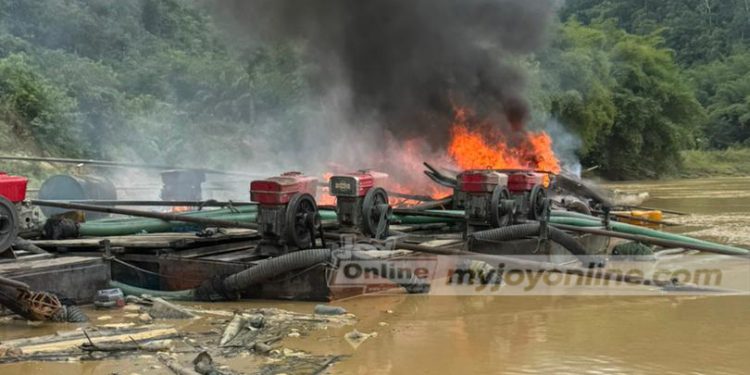 naimos disrupts illegal mining activities at gwira banso eshiem