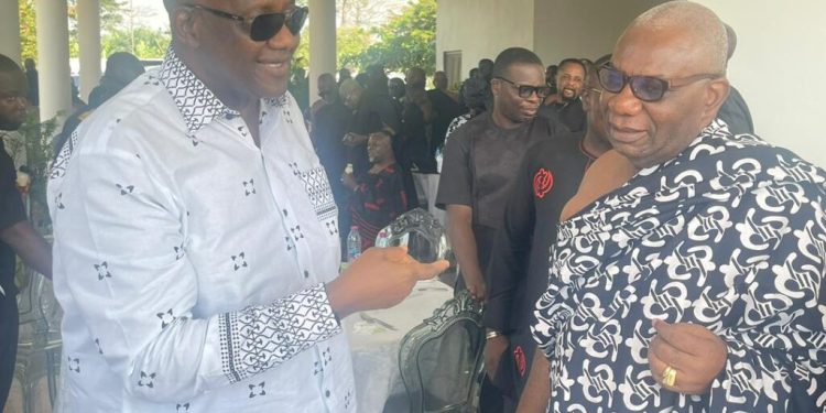 paul afoko interacts with other npp aspirants and party executives in jamasi