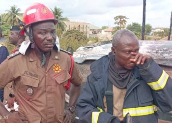 Potsin: Fuel tanker explodes into massive blaze as thick smoke billows into the sky