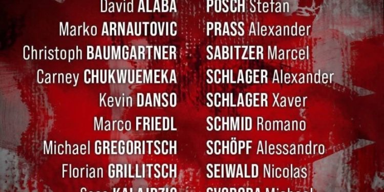 Pre-World Cup friendlies: Alaba, Danso named in Austria squad to face Ghana 1 pre world cup friendlies alaba danso named in austria squad to face ghana