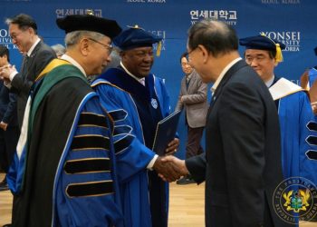 President Mahama awarded an honorary doctorate by South Korea’s Yonsei University