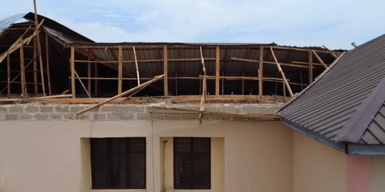 rainstorm rips off kassena nankana west district block