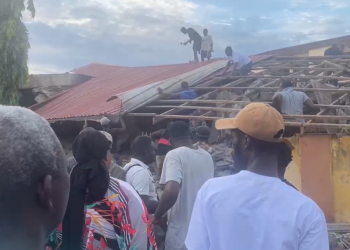 Storey building collapses in Accra New Town, people feared trapped