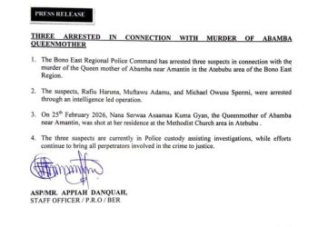 Three arrested over the killing of Abamba Queenmother in Bono East