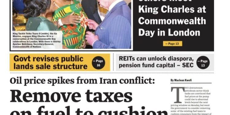 todays front pages thursday march 12 2026