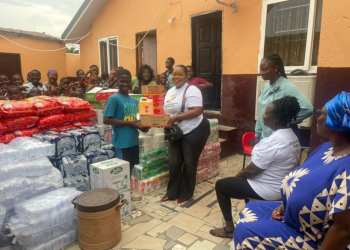 Vera Couch partners with Opokua Ahwenee Foundation to donate food items to Awoshie orphanage