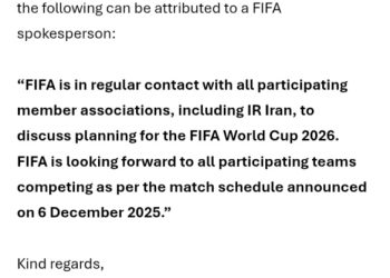 World Cup 2026: Current match schedule unchanged – FIFA on Iran’s request for change of host country