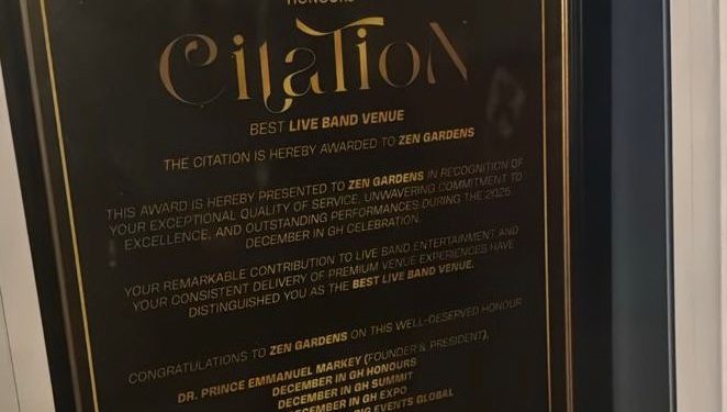 zen garden named ghanas best live music venue
