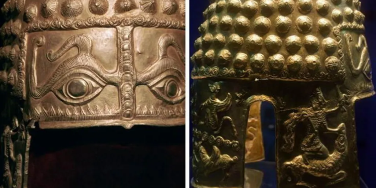 ancient golden helmet recovered more than a year after dutch heist