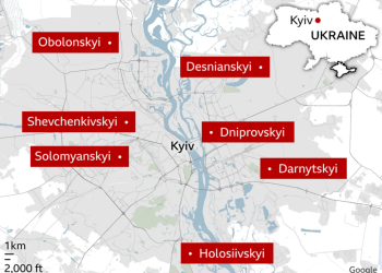 At least six killed in Kyiv as gunman opens fire and takes hostages