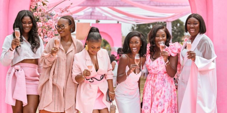 brutal fruit spritzer hosts first ever pink table