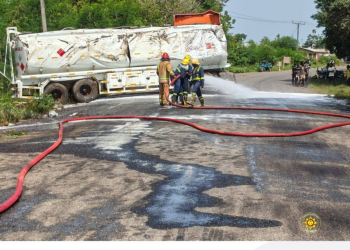 Fuel tanker overturns at Adidome