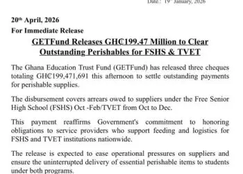 GETFund clears GH¢199.47m to restore food supply to SHSs, TVET schools