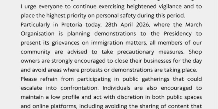ghana high commission advises ghanaians in pretoria to exercise caution ahead of planned demonstrations