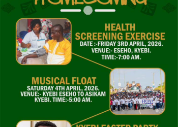Kyebi set to host Easter Homecoming with health drive and music festival